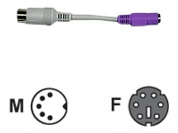 Adaptor Cherry PS/2-female to DIN-male, grey/violett - Pret | Preturi Adaptor Cherry PS/2-female to DIN-male, grey/violett