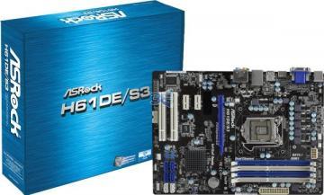 ASRock H61DE/S3, DDR1333, Socket 1155, ATX - Pret | Preturi ASRock H61DE/S3, DDR1333, Socket 1155, ATX