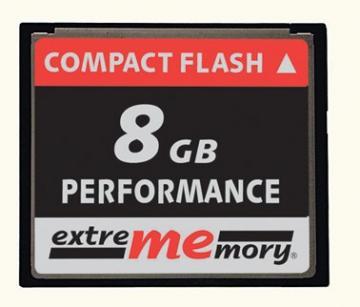 Card de memorie Compact Flash 8GB Extrememory Performance 120x Blister - Pret | Preturi Card de memorie Compact Flash 8GB Extrememory Performance 120x Blister