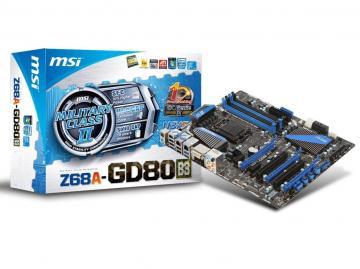 MSI Z68A-GD80 (B3), DDR3, Socket 1155, ATX + Transport Gratuit - Pret | Preturi MSI Z68A-GD80 (B3), DDR3, Socket 1155, ATX + Transport Gratuit