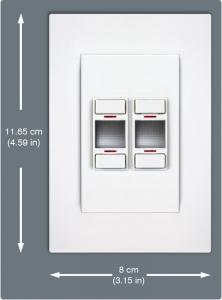 Comutator vertical 4 butoane MSA4V - Pret | Preturi Comutator vertical 4 butoane MSA4V