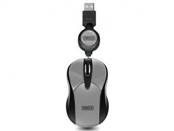 Mouse optic mini cu fir, cablu retractabil, 1200dpi, 3 butoane, USB, argintiu, Sweex (MI151) - Pret | Preturi Mouse optic mini cu fir, cablu retractabil, 1200dpi, 3 butoane, USB, argintiu, Sweex (MI151)