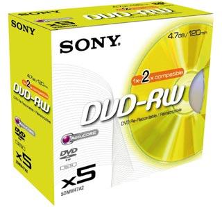 SONY DVD-RW 2x 4.7GB jewel case 5buc - Pret | Preturi SONY DVD-RW 2x 4.7GB jewel case 5buc