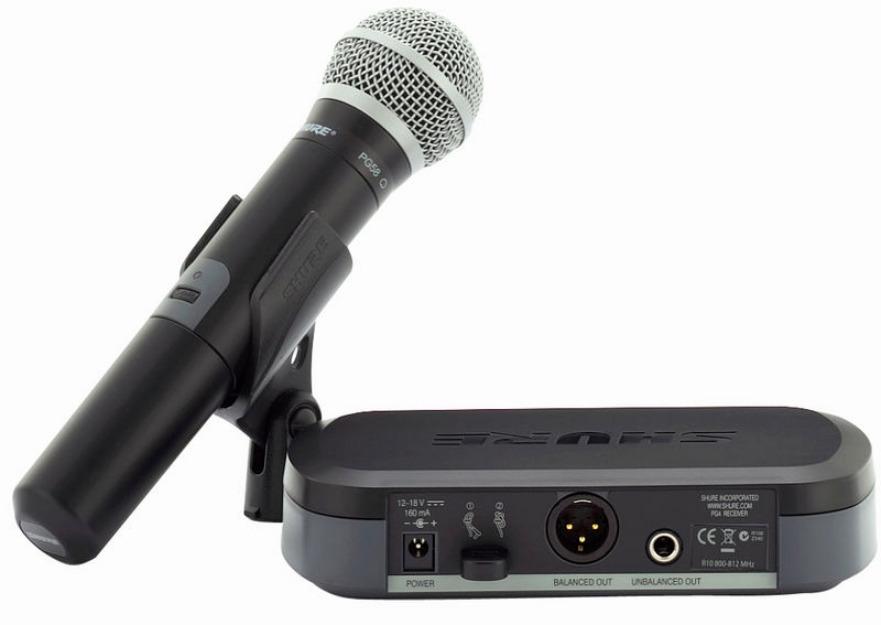 Vand set microfon wireless(fara fir), pentru vocal, alcatuit din: SHURE PG24E/PG58 VOCAL - Pret | Preturi Vand set microfon wireless(fara fir), pentru vocal, alcatuit din: SHURE PG24E/PG58 VOCAL