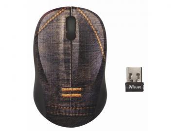 Mouse optic mini wireless Vivy Denim Jeans, 1600dpi, micro receiver, USB, Trust (17869) - Pret | Preturi Mouse optic mini wireless Vivy Denim Jeans, 1600dpi, micro receiver, USB, Trust (17869)