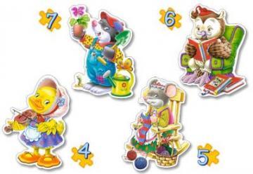 Puzzle Castorland 4, 5, 6, 7 piese - Ora de recreere - Pret | Preturi Puzzle Castorland 4, 5, 6, 7 piese - Ora de recreere