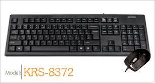 Kit mouse si tastatura A4TECH KRS-8372 PS2 Negru - Pret | Preturi Kit mouse si tastatura A4TECH KRS-8372 PS2 Negru