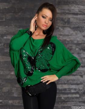 Bluza Madame Butterfly Green - Pret | Preturi Bluza Madame Butterfly Green