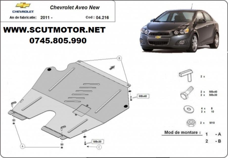 Scut motor metalic Chevrolet Aveo - Pret | Preturi Scut motor metalic Chevrolet Aveo