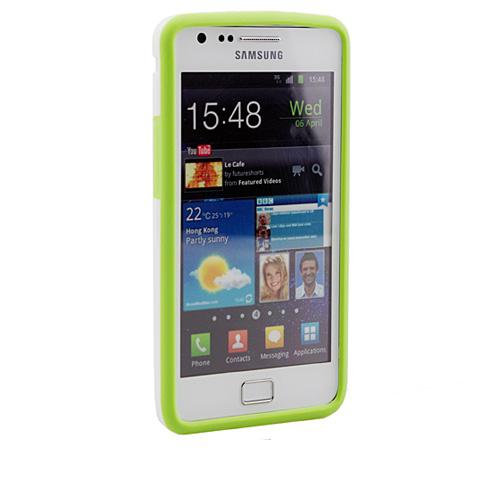 Bumper pentru Samsung Galaxy S II i9100 Verde + Alb - Pret | Preturi Bumper pentru Samsung Galaxy S II i9100 Verde + Alb