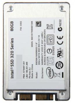 SSD Intel seria 320 80GB, 5mm, 1.8", sATA2, 25nm, SSDSA1NW080G301 - Pret | Preturi SSD Intel seria 320 80GB, 5mm, 1.8", sATA2, 25nm, SSDSA1NW080G301