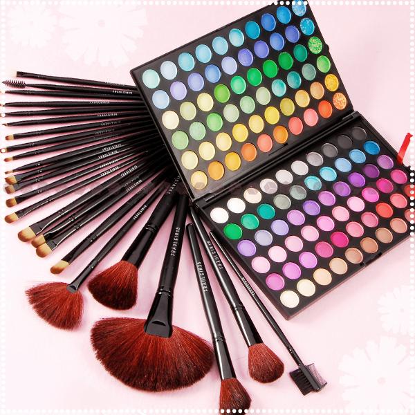 Trusa Machiaj Profesionala 120 Culori Farduri Fard Make-up FRAULEIN + Trusa Set 24 Pensule - Pret | Preturi Trusa Machiaj Profesionala 120 Culori Farduri Fard Make-up FRAULEIN + Trusa Set 24 Pensule