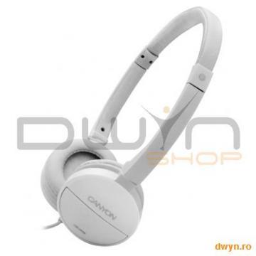 Headphones CANYON CNR-HP4 (20Hz-20kHz, Cable, 1.8m) White, Ret. - Pret | Preturi Headphones CANYON CNR-HP4 (20Hz-20kHz, Cable, 1.8m) White, Ret.