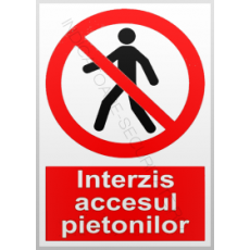 indicatoare de interzicere trecere de pietoni - Pret | Preturi indicatoare de interzicere trecere de pietoni