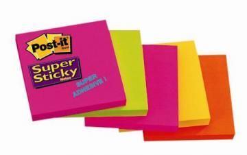 Notite autoadezive Post-itÂ® Super Sticky, 76 x 76 mm, 90 file, 5 bucati/set - Pret | Preturi Notite autoadezive Post-itÂ® Super Sticky, 76 x 76 mm, 90 file, 5 bucati/set