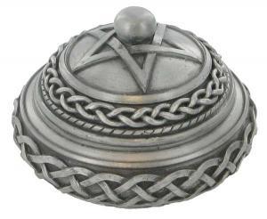 Celtic Round Box in Cold Cast Pewter - Pret | Preturi Celtic Round Box in Cold Cast Pewter