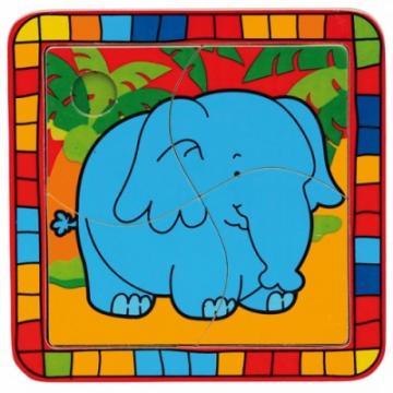 Puzzle lemn Elefant - Pret | Preturi Puzzle lemn Elefant