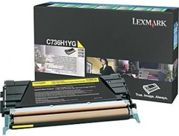 Return Programme Toner Cartridge Lexmark C736, X736, X738 Yellow High Yield (10K), C736H1YG - Pret | Preturi Return Programme Toner Cartridge Lexmark C736, X736, X738 Yellow High Yield (10K), C736H1YG