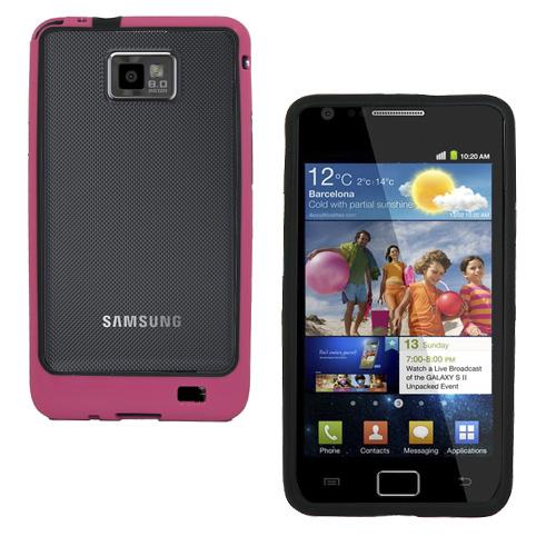 Bumper pentru Samsung Galaxy S II i9100 Roz + Negru - Pret | Preturi Bumper pentru Samsung Galaxy S II i9100 Roz + Negru