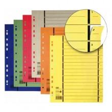 Separatoare carton color, A4, 100 buc/set, ELBA - galben - Pret | Preturi Separatoare carton color, A4, 100 buc/set, ELBA - galben
