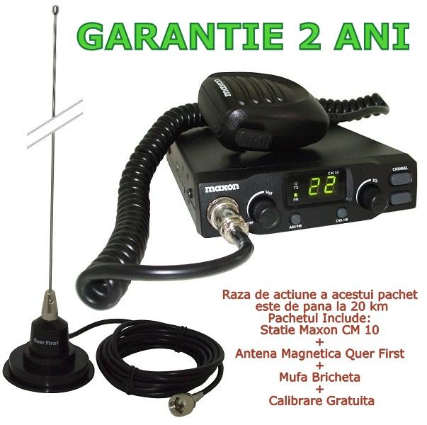 Super Oferta Statie Maxon CM 10 ASC + Antena Quer First Magnetica 325 Lei - Pret | Preturi Super Oferta Statie Maxon CM 10 ASC + Antena Quer First Magnetica 325 Lei