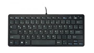 Tastatura mini cu fir K107 Chocolate, layout german, USB Revoltec, RE146 - Pret | Preturi Tastatura mini cu fir K107 Chocolate, layout german, USB Revoltec, RE146