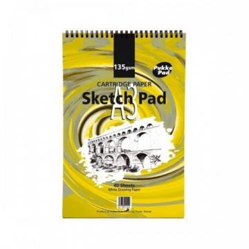 Blocnotes cu spirala A3, 40 file 135g/mp, pentru desen, Sketch - velin - Pret | Preturi Blocnotes cu spirala A3, 40 file 135g/mp, pentru desen, Sketch - velin