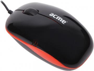 Mouse optic pentru notebook Acme MN-05 cu fir, USB, negru/rosu - Pret | Preturi Mouse optic pentru notebook Acme MN-05 cu fir, USB, negru/rosu