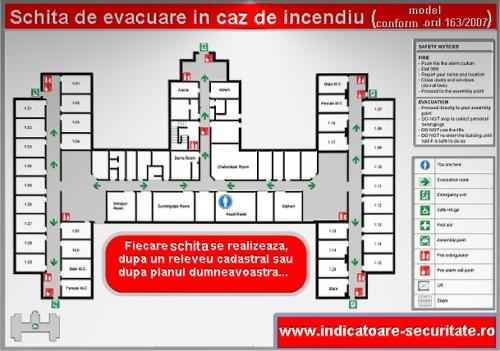 schita pentru planurile de evacuare in caz de incendiu - Pret | Preturi schita pentru planurile de evacuare in caz de incendiu