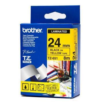 Banda continua laminata 24mm Brother TZE651 - Pret | Preturi Banda continua laminata 24mm Brother TZE651