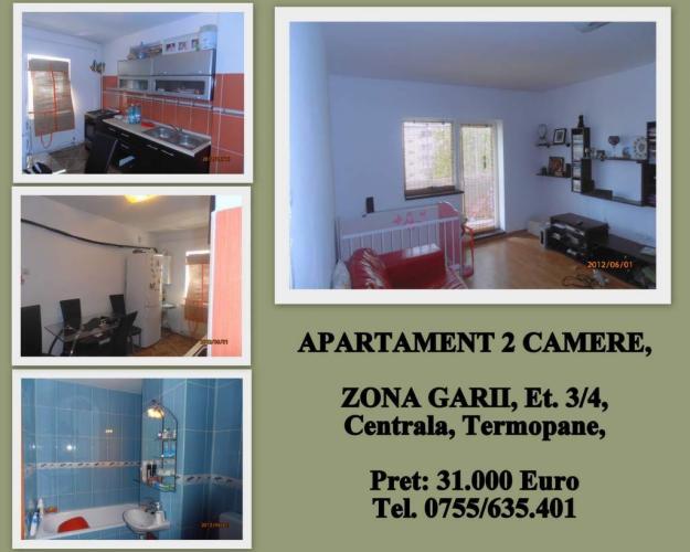 Bacau, vand apartament cu 2 camere semidecomandat, zona Garii, la etajul 3 - Pret | Preturi Bacau, vand apartament cu 2 camere semidecomandat, zona Garii, la etajul 3