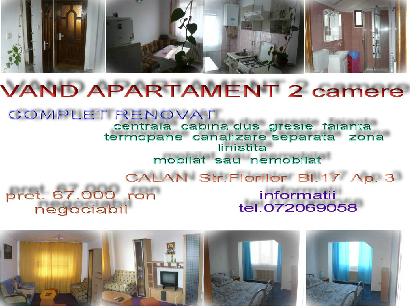 vand apartament mobilat calan HD, - Pret | Preturi vand apartament mobilat calan HD,