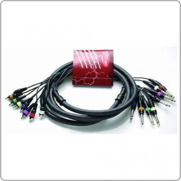 Stagg ML-03/8PM8CM PH - Cablu multicore standard - 8 x male jack-plug / 8 x male RCA - Pret | Preturi Stagg ML-03/8PM8CM PH - Cablu multicore standard - 8 x male jack-plug / 8 x male RCA