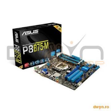 ASUS Socket LGA1155, P8B75-M, INTEL B75, 4*DDR3 1600/1333/1066 up to 32GB, RGB/DVI/HDMI, 1*Pcie3.0/1 - Pret | Preturi ASUS Socket LGA1155, P8B75-M, INTEL B75, 4*DDR3 1600/1333/1066 up to 32GB, RGB/DVI/HDMI, 1*Pcie3.0/1