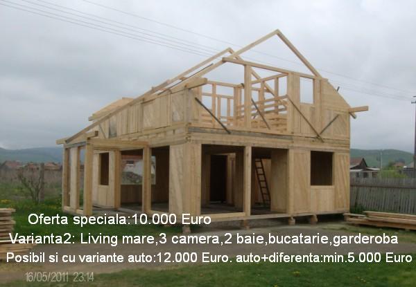 Oferta speciala:Casa din lemn la stoc: 10.000 Euro - Pret | Preturi Oferta speciala:Casa din lemn la stoc: 10.000 Euro
