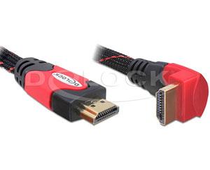 Cablu HDMI Delock 1.4 19T-19T 5M, angle, 82688 - Pret | Preturi Cablu HDMI Delock 1.4 19T-19T 5M, angle, 82688