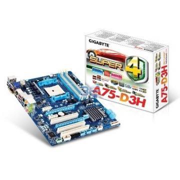 Gigabyte GA-A75-D3H, DDR1866, Socket FM1, ATX - Pret | Preturi Gigabyte GA-A75-D3H, DDR1866, Socket FM1, ATX