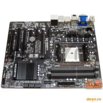 GIGABYTE Main Board Desktop AMD A85X (SFM2, DDR3, LAN,DVI/HDMI/VGA/Display port,USB3.0,SATA III/e-SA - Pret | Preturi GIGABYTE Main Board Desktop AMD A85X (SFM2, DDR3, LAN,DVI/HDMI/VGA/Display port,USB3.0,SATA III/e-SA
