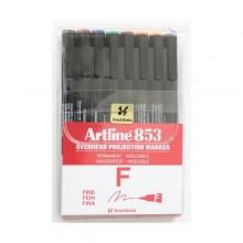 OHP marker ARTLINE 853, permanent, 0.5 mm, 8 culori/set - Pret | Preturi OHP marker ARTLINE 853, permanent, 0.5 mm, 8 culori/set
