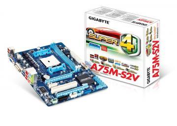 Gigabyte GA-A75M-S2V, DDR1866, Socket FM1, mATX - Pret | Preturi Gigabyte GA-A75M-S2V, DDR1866, Socket FM1, mATX