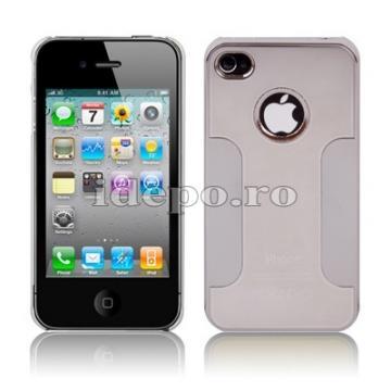 Husa iPhone 4 SunTechno Metal + folie protectie ecran - Pret | Preturi Husa iPhone 4 SunTechno Metal + folie protectie ecran