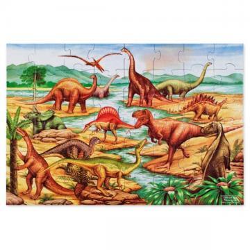 Melissa Doug puzzle de podea cu dinozauri - Pret | Preturi Melissa Doug puzzle de podea cu dinozauri