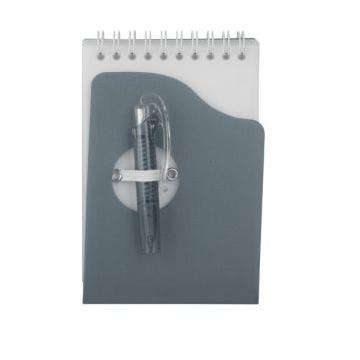 Notebook cu spira metalica, coperta din plastic si pix - Pret | Preturi Notebook cu spira metalica, coperta din plastic si pix