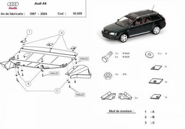 Vand Scut motor metalic frontal Audi A6 1997 - 2004 - Pret | Preturi Vand Scut motor metalic frontal Audi A6 1997 - 2004