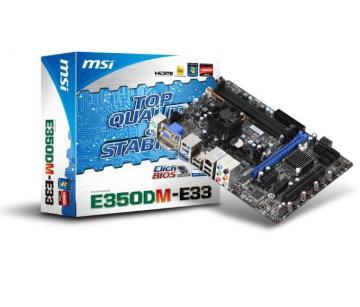 MSI E350DM-E33, DDR3, Socket FM1, mATX - Pret | Preturi MSI E350DM-E33, DDR3, Socket FM1, mATX