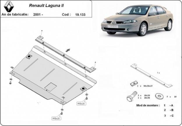 Scut metalicRenault Laguna - Pret | Preturi Scut metalicRenault Laguna