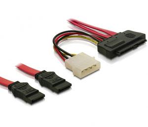 Cablu SAS 29pin la 2x SATA, Delock - Pret | Preturi Cablu SAS 29pin la 2x SATA, Delock