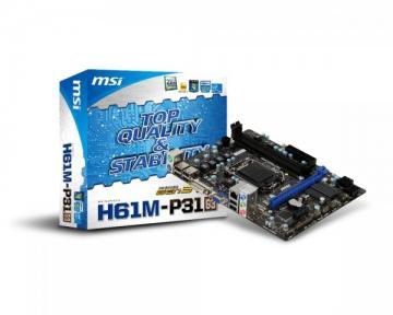 Placa de baza MSI H61 MSI H61M-P31 (G3) - Pret | Preturi Placa de baza MSI H61 MSI H61M-P31 (G3)