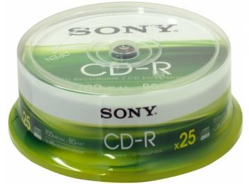 Sony CD-R 48x, 700MB, 25buc/pachet - Pret | Preturi Sony CD-R 48x, 700MB, 25buc/pachet