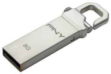 USB 2.0 Flash Drive PNY HOOK ATTACHE 8GB, metal housing (FDU8GBHOOK-EF) - Pret | Preturi USB 2.0 Flash Drive PNY HOOK ATTACHE 8GB, metal housing (FDU8GBHOOK-EF)